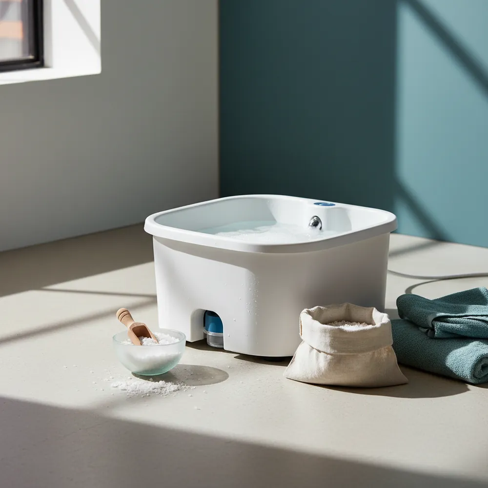 Bain de pieds au sel d'Epsom